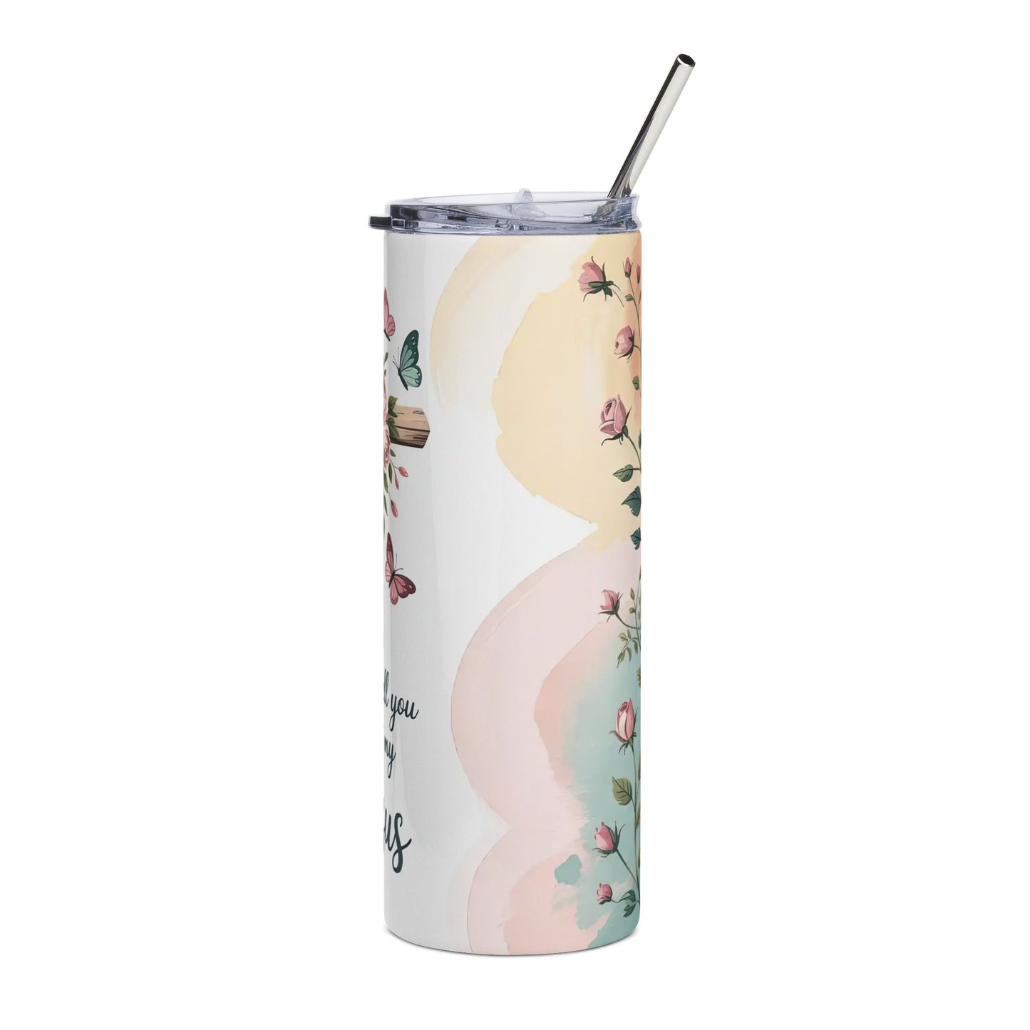 My Jesus Stainless Steel Tumbler 20oz Christian Travel Mug