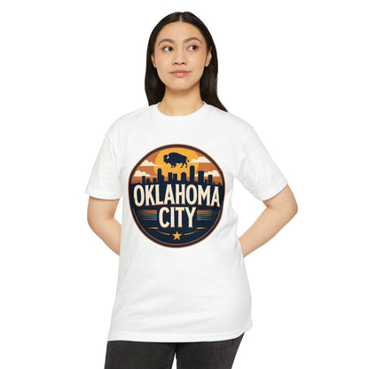 Oklahoma City Skyline Buffalo Graphic T-Shirt