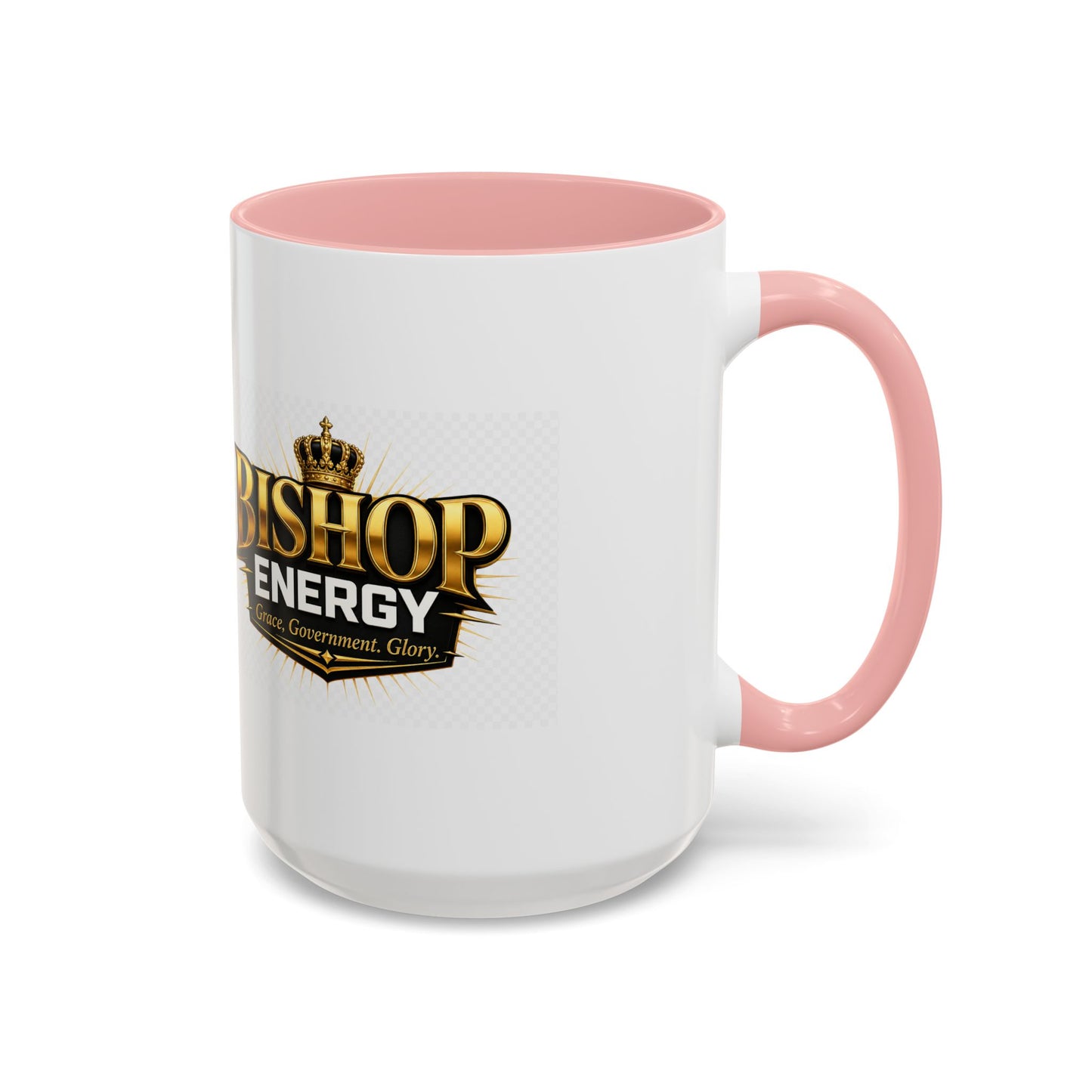 Bishop Energy Coffee Mug — Gold Crown Logo Accent Ceramic Mug (11/15oz)