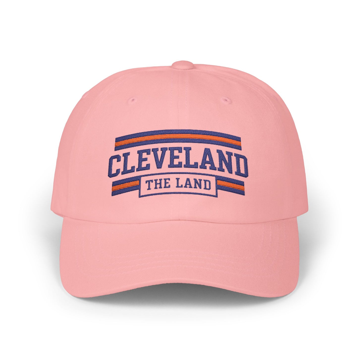 Cleveland "The Land" Classic Dad Cap — Embroidered White Baseball Hat