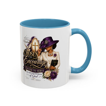 Chosen to Encourage Coffee Mug — Christian Woman Faith Gift (11/15oz)