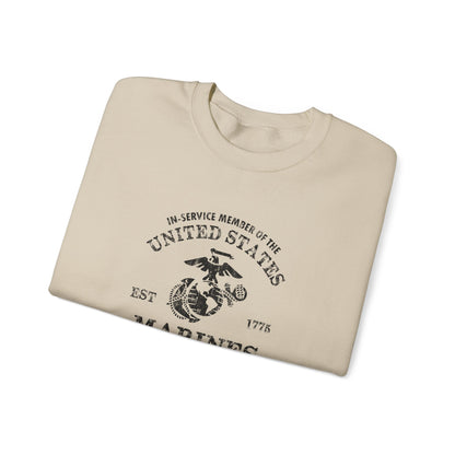 In-service Member of the United States Est 1775 Marines  Sweatshirt