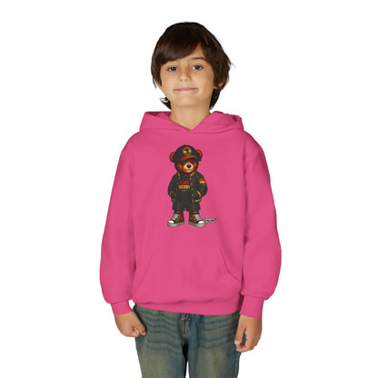 Youth Bear Hoodie — 'Follow Your History' Streetwear Kids Sweatshirt