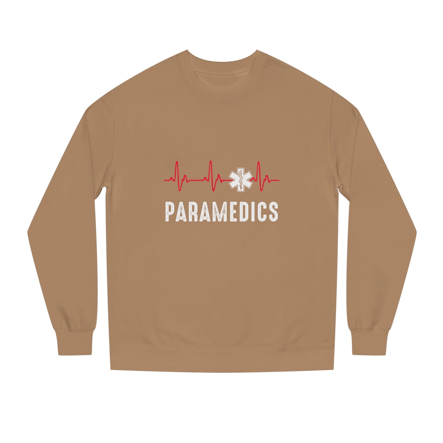 Paramedics Crewneck Sweatshirt — EMS Star of Life Heartbeat Design