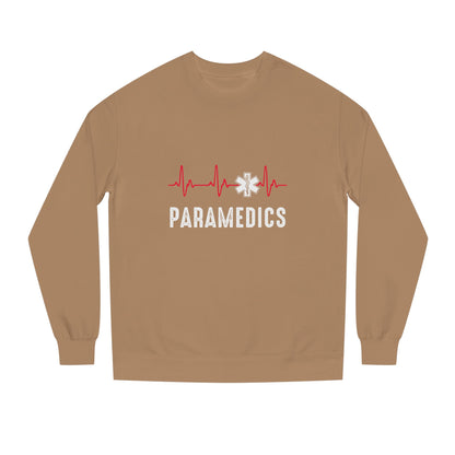 Paramedics Crewneck Sweatshirt — EMS Star of Life Heartbeat Design