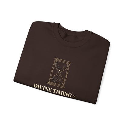 Divine Timing Human Rushing  Sweatshirt