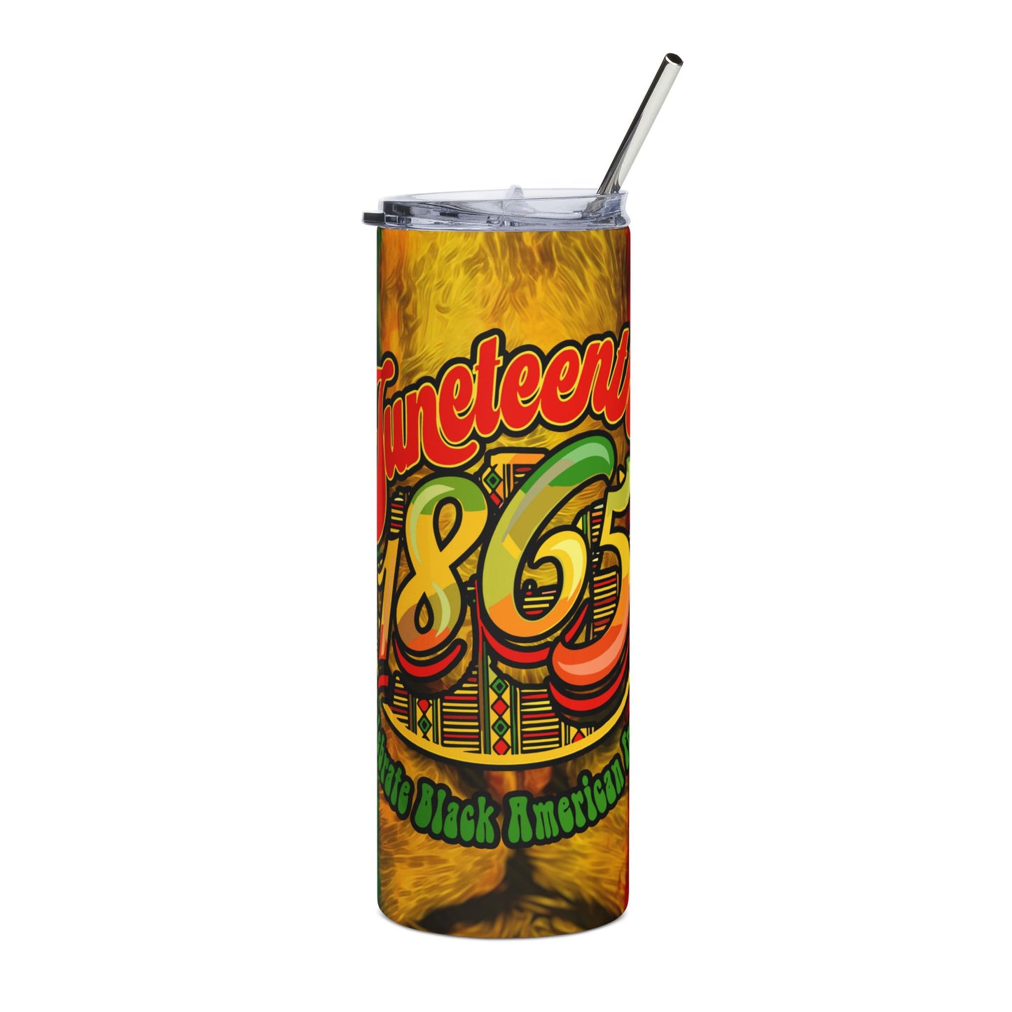 Juneteenth 1865 Stainless Steel Tumbler — Black History Celebration 20oz