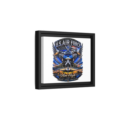 U.S. Air Force 'Aim High' Framed Canvas Print
