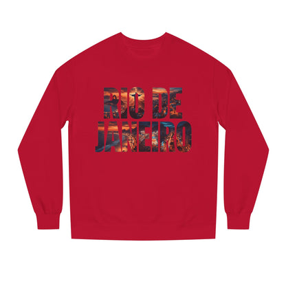Rio de Janeiro Graphic Sweatshirt — Sunset Typography Travel Crewneck