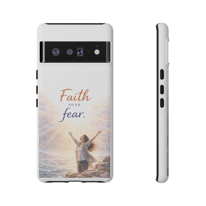 Faith Over Fear Phone Case — Inspirational Christian iPhone Cover