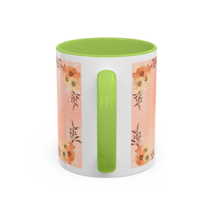 Mom Floral Accent Coffee Mug – Pink Butterfly Mother's Day Gift (11/15oz)