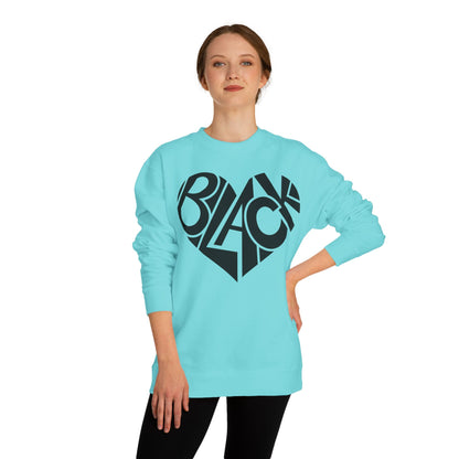 Black Heart Crewneck Sweatshirt