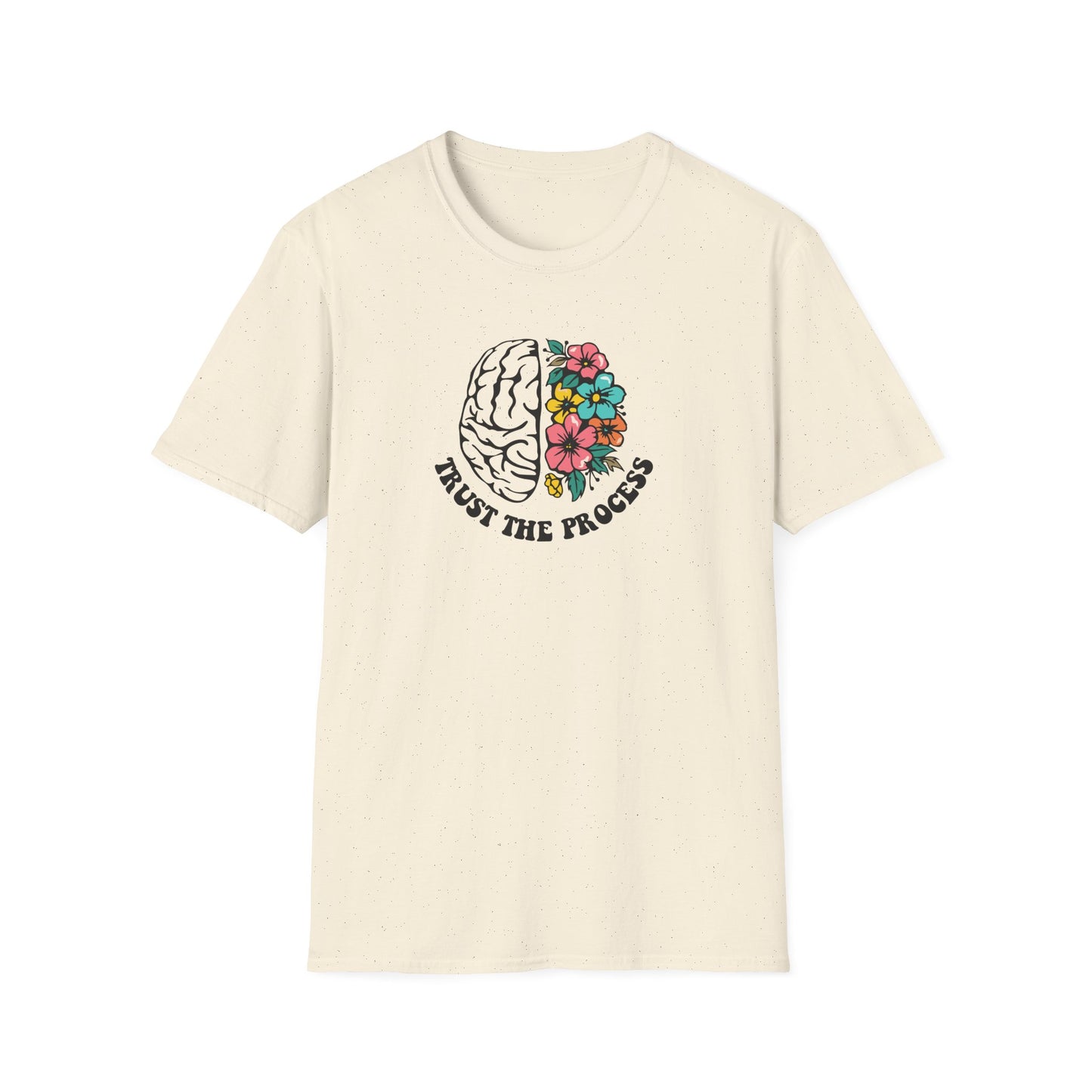 Trust the Process Brain & Flowers T-Shirt
