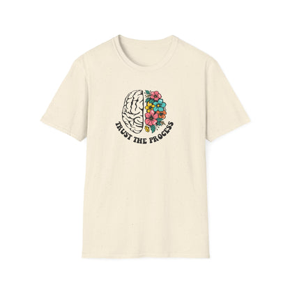 Trust the Process Brain & Flowers T-Shirt