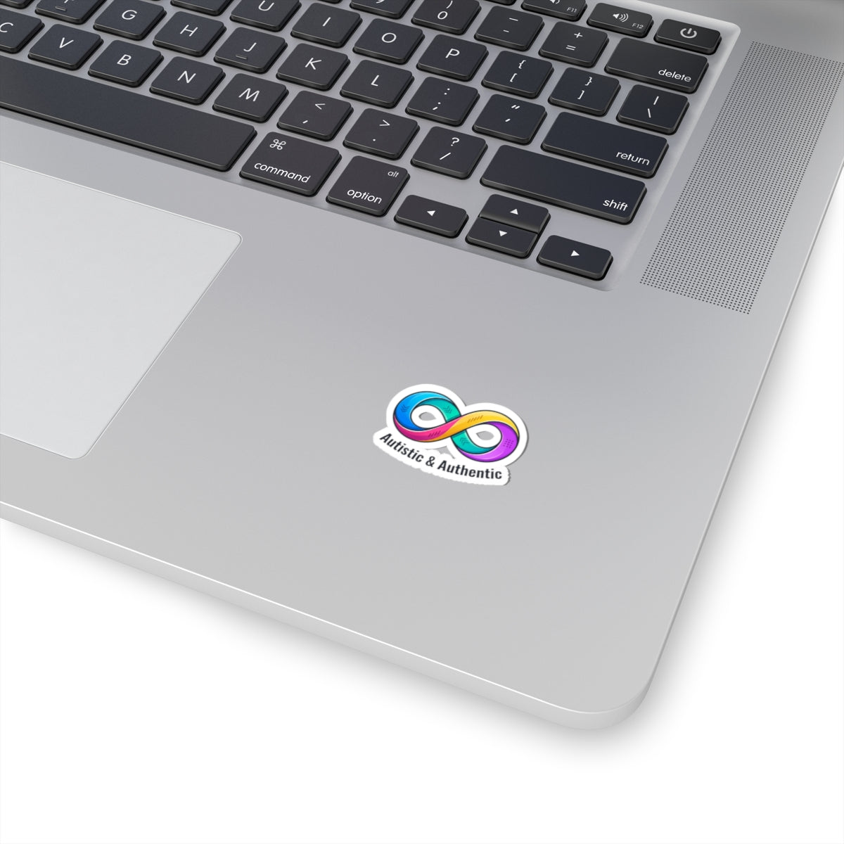 Autistic & Authentic Kiss-Cut Stickers | neurodiversity, autistic pride