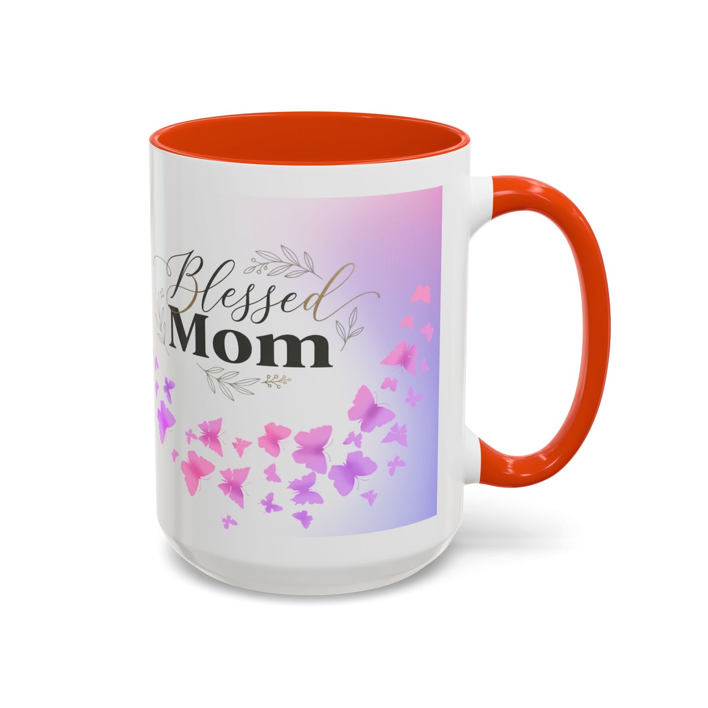 Blessed Mom Butterfly Mug — Colorful 11oz/15oz Ceramic Gift for Mother's Day