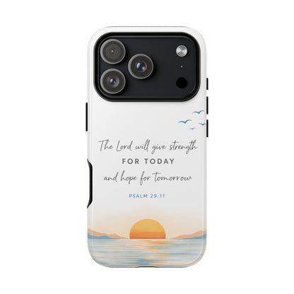 Sunrise Scripture Phone Case, Bible Verse Phone Case | Christian iPhone & Samsung Case, Faith-Based Inspirational Scripture Phone Cover