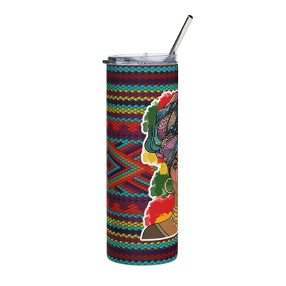 20oz Black Pride Stainless Steel Tumbler — "Never Apologize for Your Black" Insulated Cup