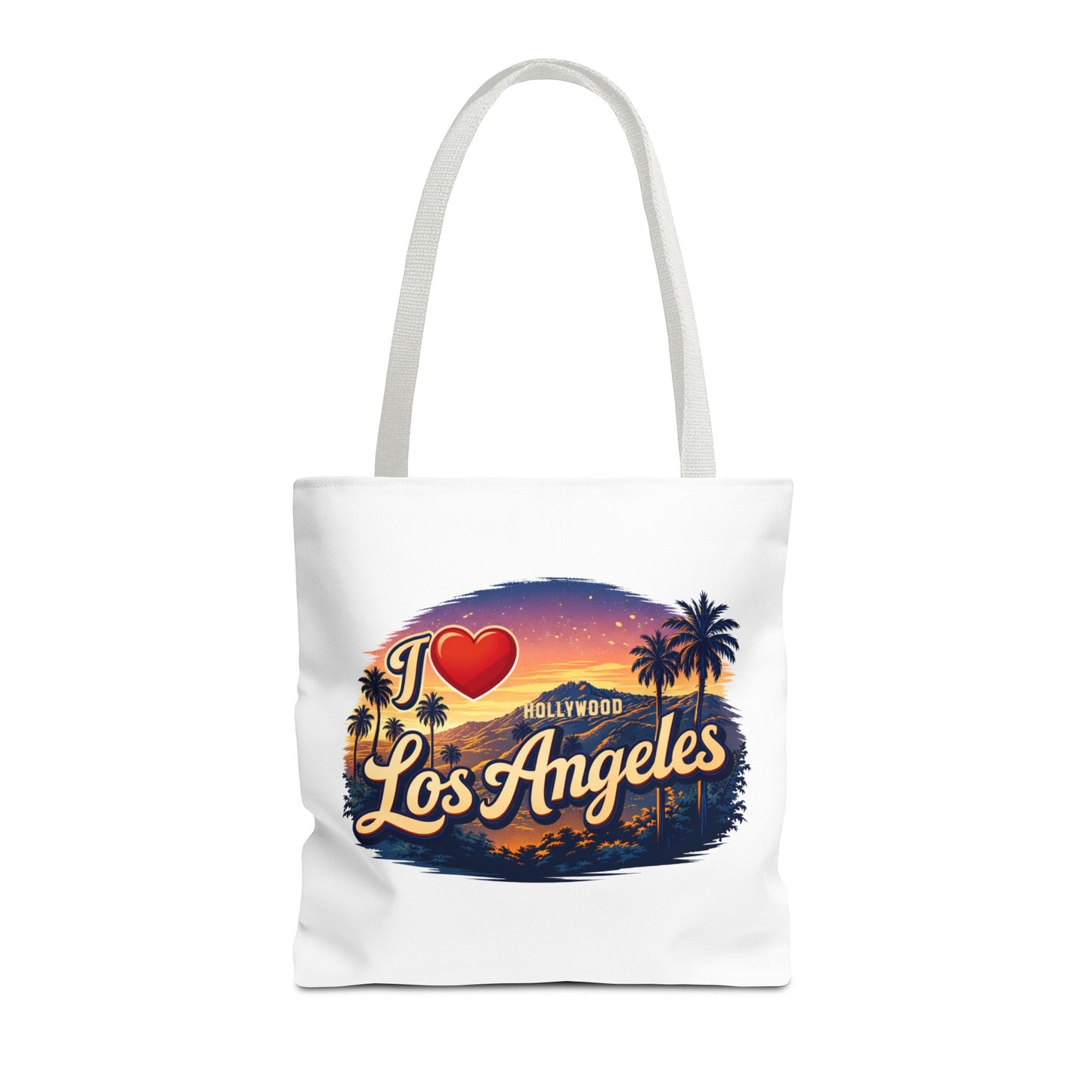 I  Los Angeles Tote Bag – Retro Sunset Hollywood Palm Tree Beach Souvenir