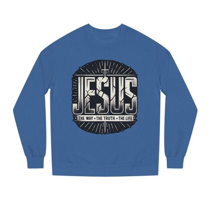 Jesus Faith Crewneck Sweatshirt – "Jesus: The Way • The Truth • The Life" Christian Pullover