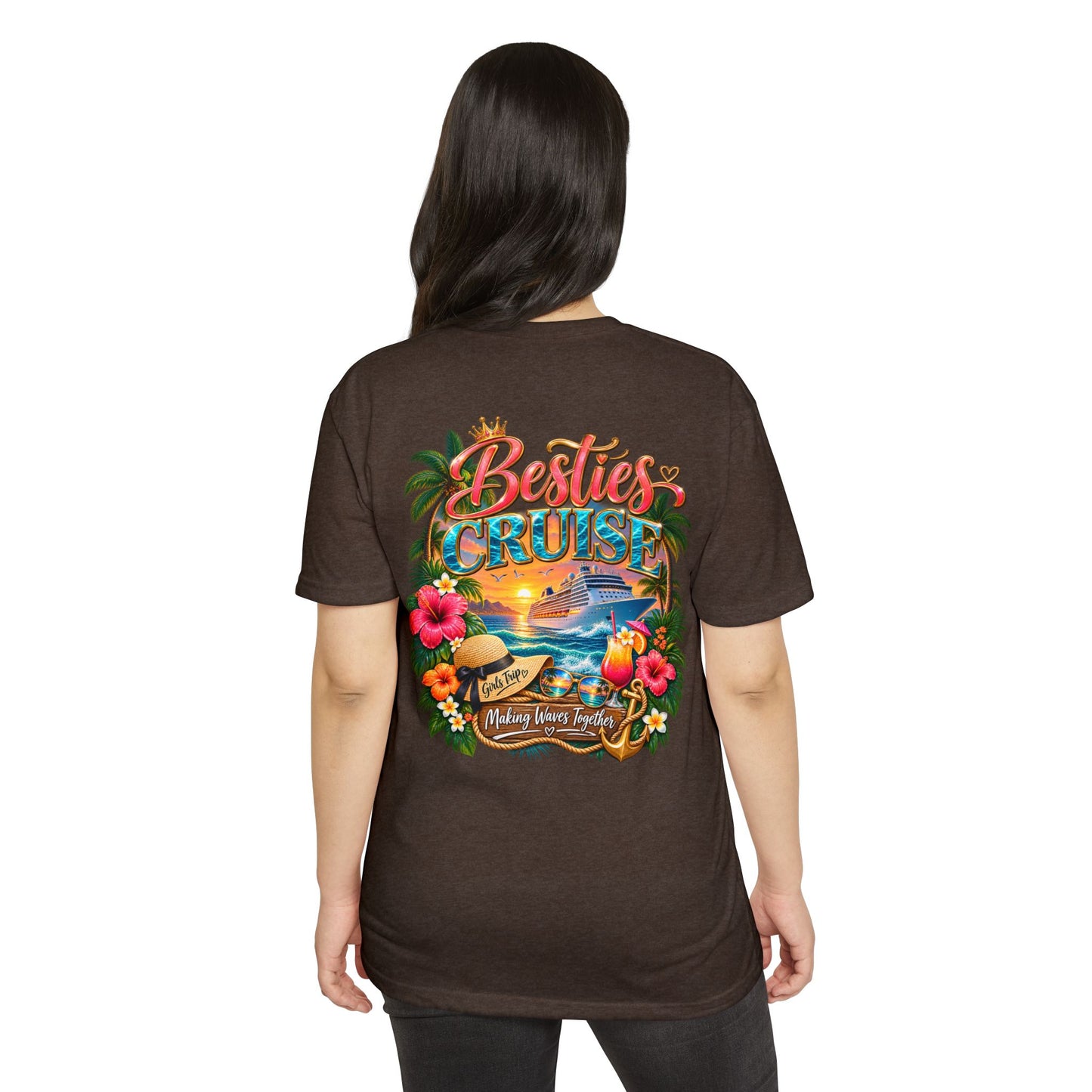Besties Cruise T-Shirt – Tropical Friends Vacation Tee