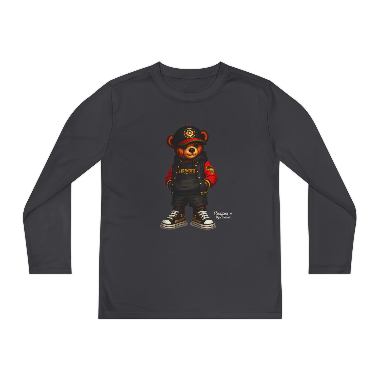 Youth Long Sleeve Tee — Urban Bear Graphic