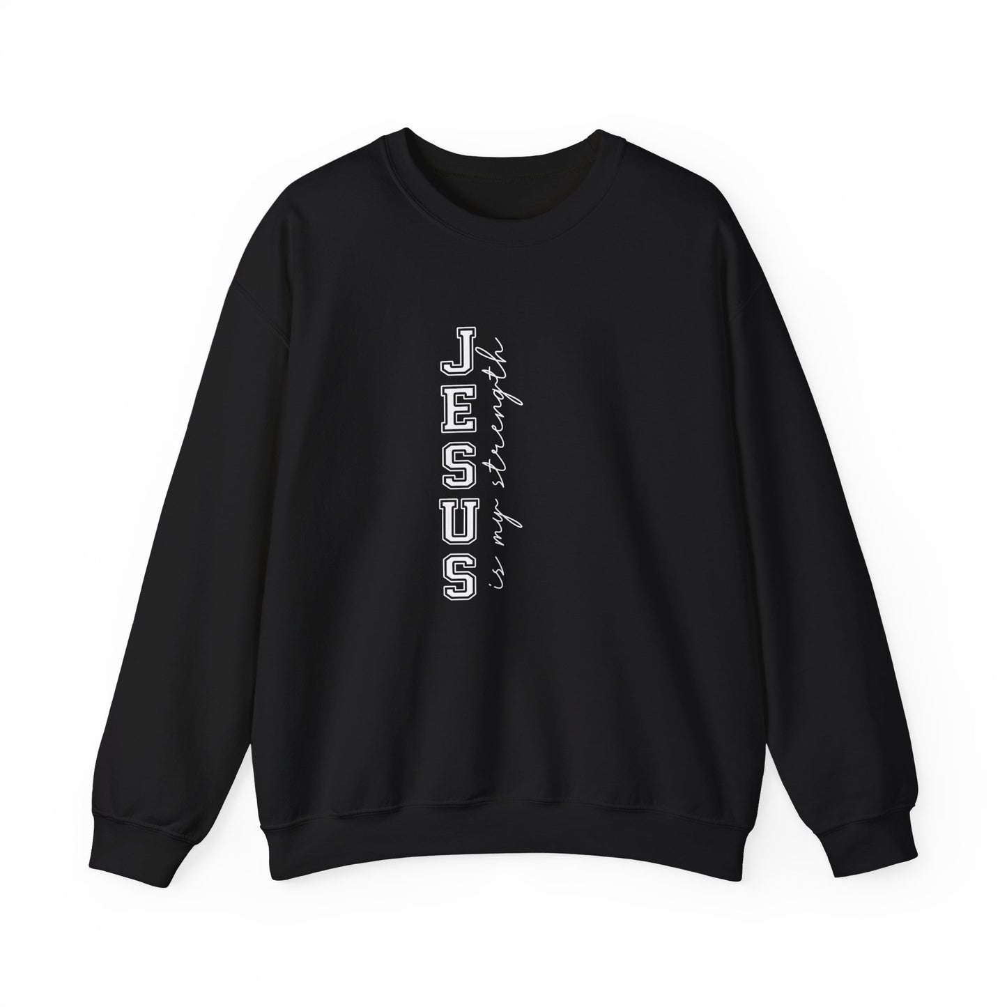 Jesus Vertical Script Sweatshirt