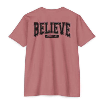 Believe John 14:1 T-Shirt — Faith-Inspired Biblical Tee
