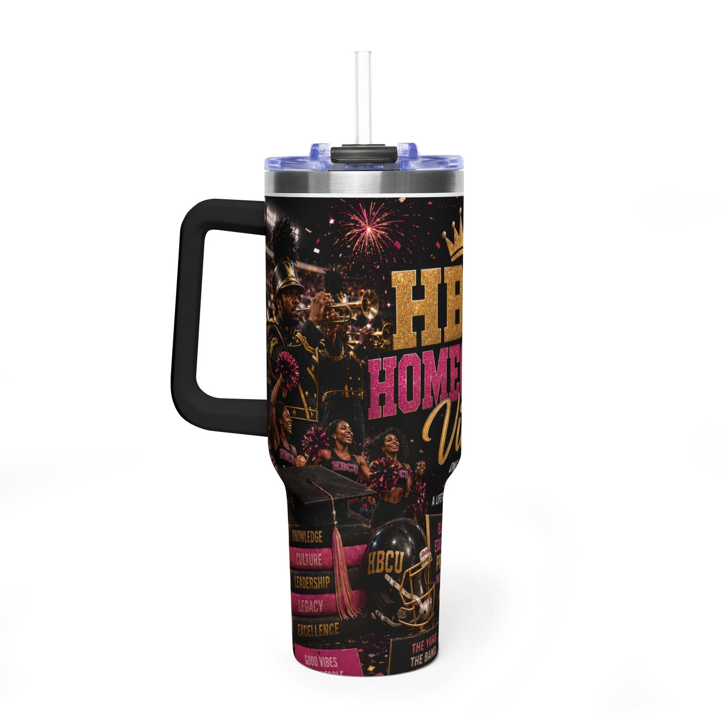 HBCU Homecoming Vibes 40oz Vacuum Tumbler