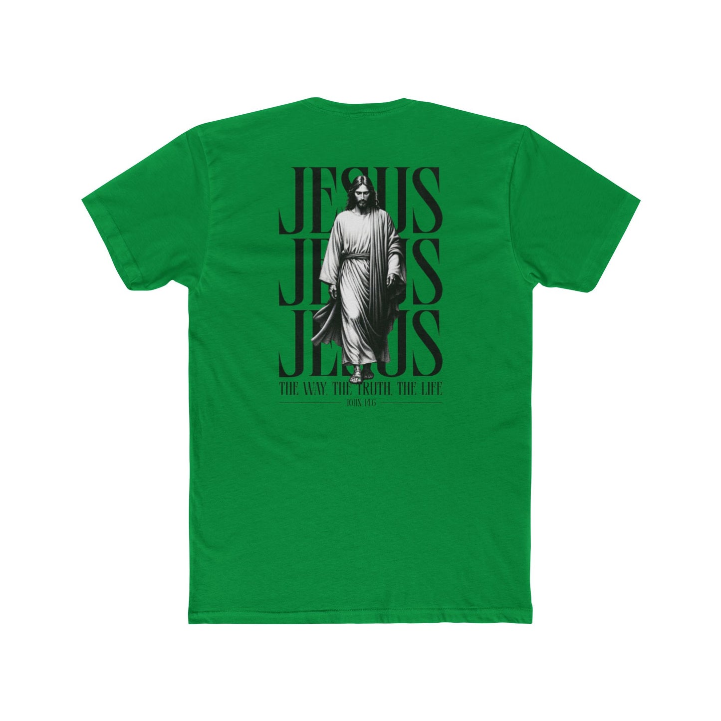 Jesus Typography Graphic Tee — "The Way The Truth The Life" Christian T‑Shirt