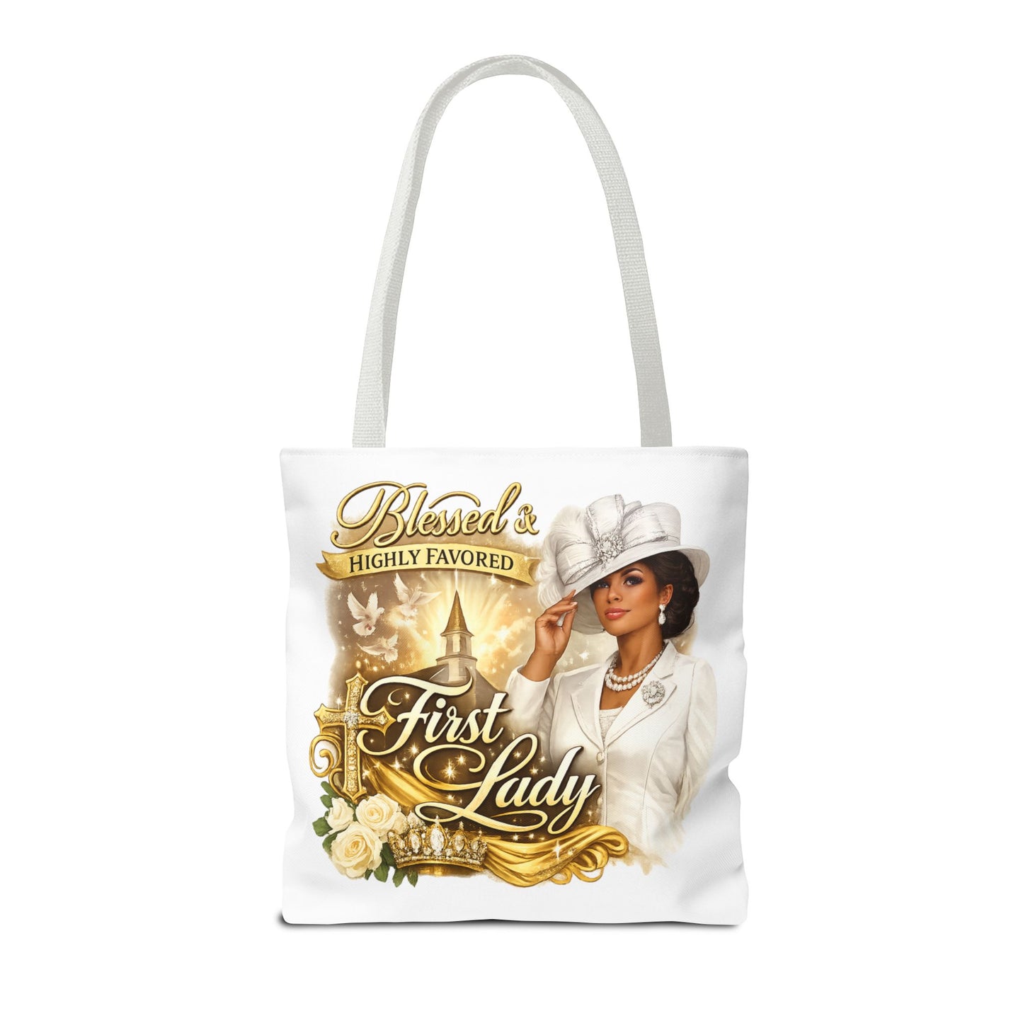 First Lady 'Blessed & Highly Favored' Tote Bag