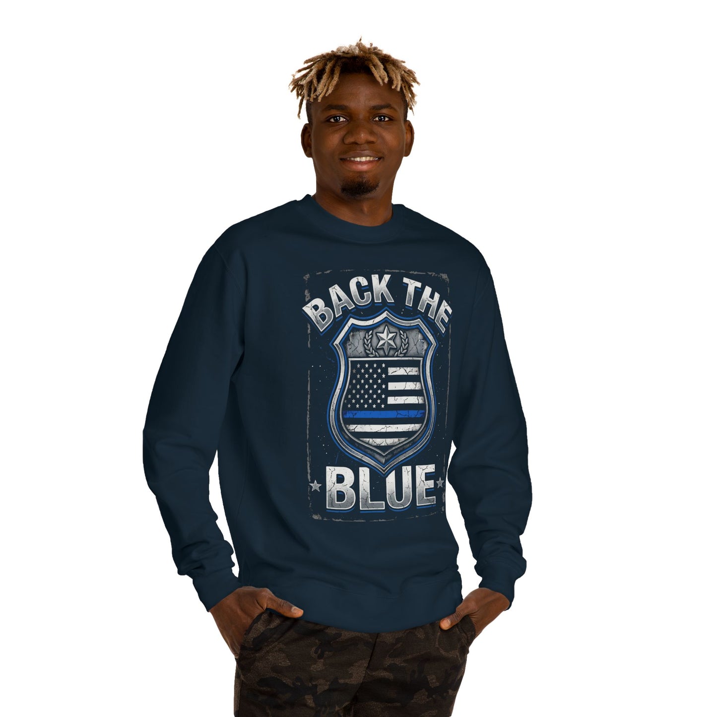 Back the Blue Sweatshirt — Police Support Crewneck