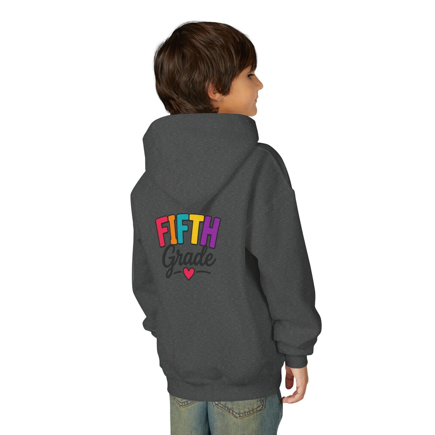 Fifth Grade Kids Hoodie - Colorful Back-to-School Sweatshirt for Students