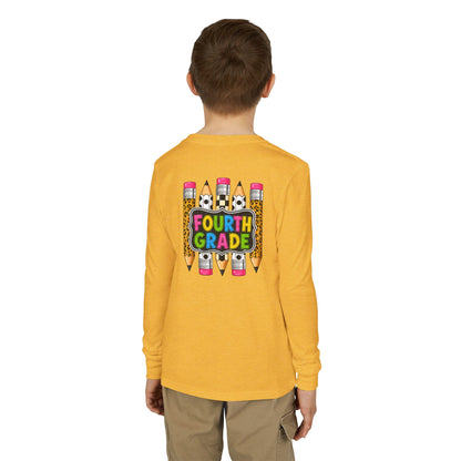Fourth Grade Pencils Youth Long Sleeve Tee
