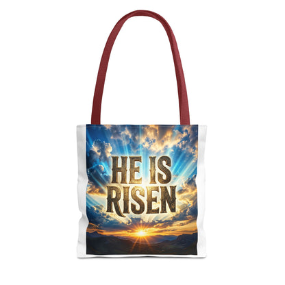 He Is Risen Sunrise Tote Bag