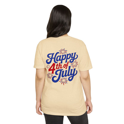 Happy 4th of July T-Shirt — Retro Fireworks Independence Day Tee