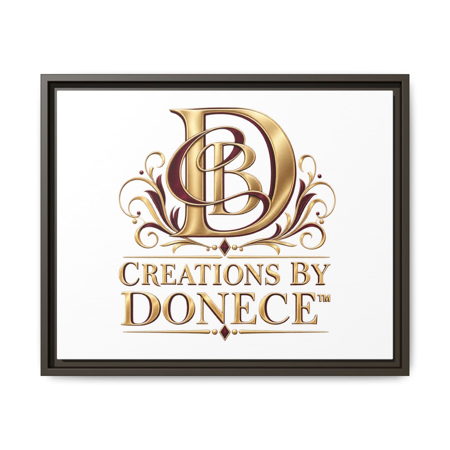 Framed Matte Canvas – Creations By Donece Logo Wall Art