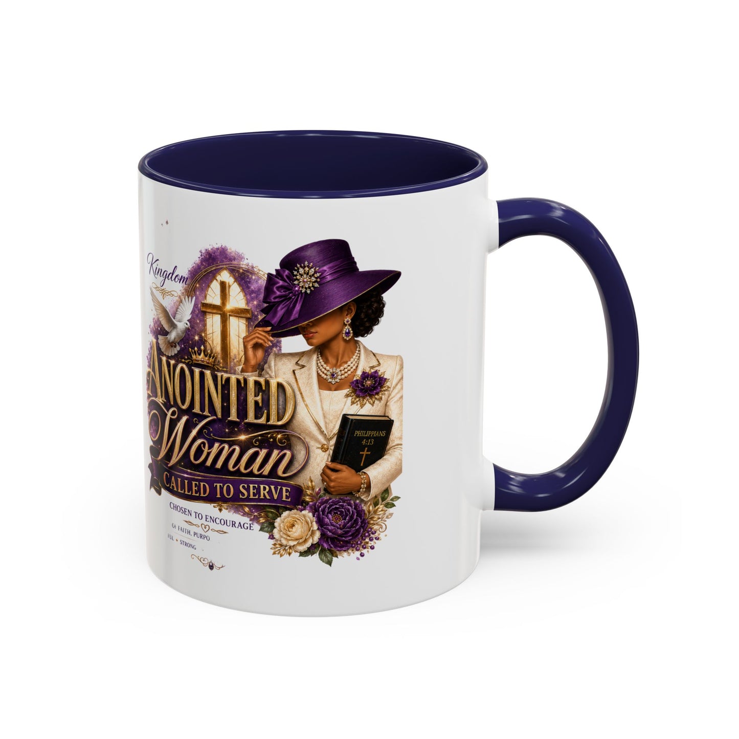 Anointed Woman Coffee Mug — Faithful, Called to Serve Accent Mug (11/15oz)
