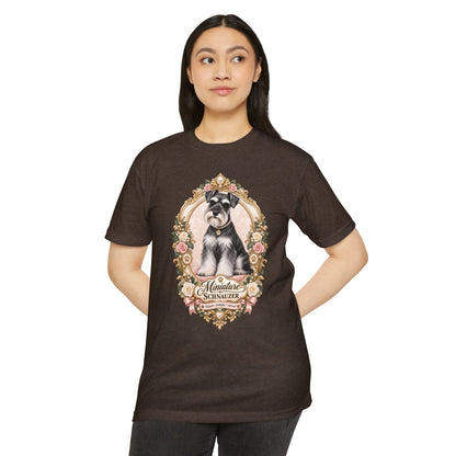 Miniature Schnauzer Floral T-Shirt