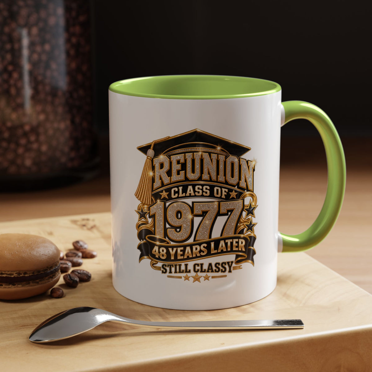 Reunion Class of 1977 Coffee Mug — 48 Years Later, Still Classy