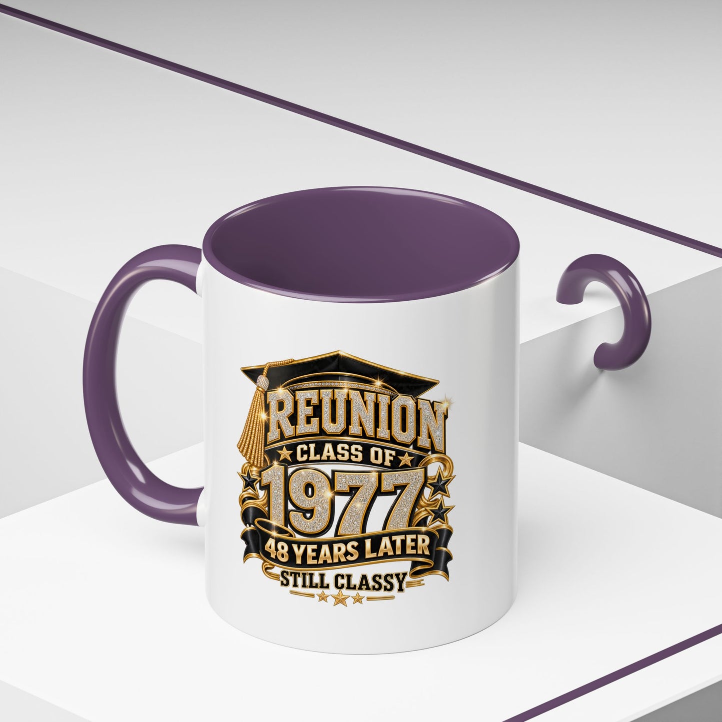 Reunion Class of 1977 Coffee Mug — 48 Years Later, Still Classy