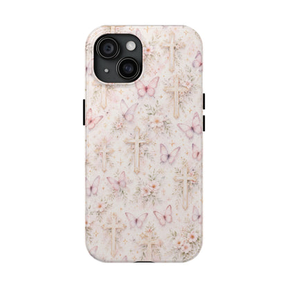 Blessed Wings Phone Case | Christian Floral iPhone Case