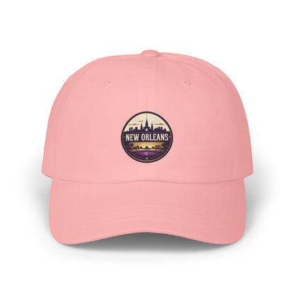 New Orleans Vintage Patch Dad Cap — Retro Crescent City Embroidered Hat