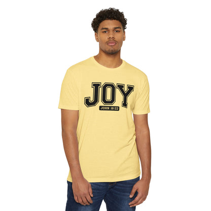 Joy T-Shirt – Christian Scripture John 16:22 College-Style Tee