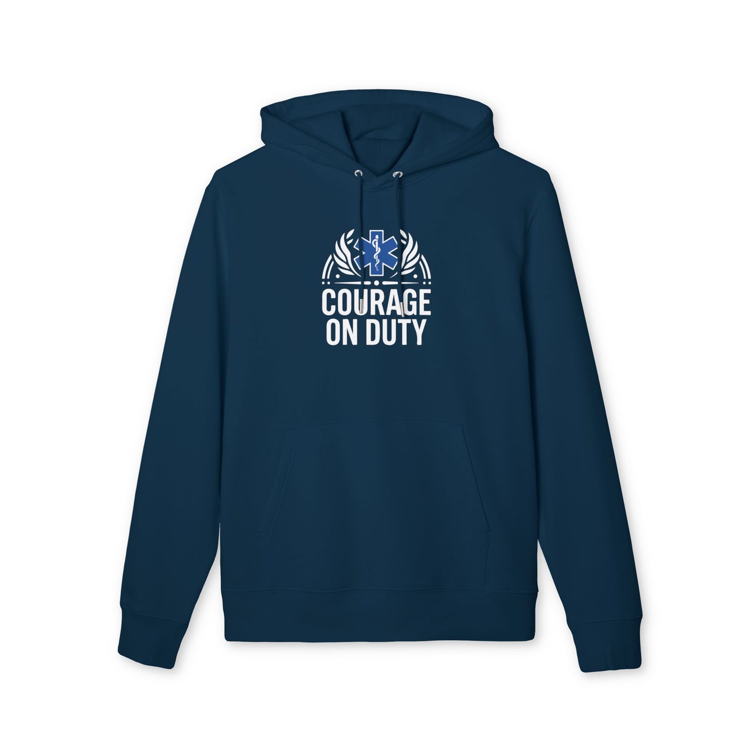 Courage On Duty Hoodie — EMS Star of Life Tribute Pullover