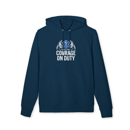 Courage On Duty Hoodie — EMS Star of Life Tribute Pullover