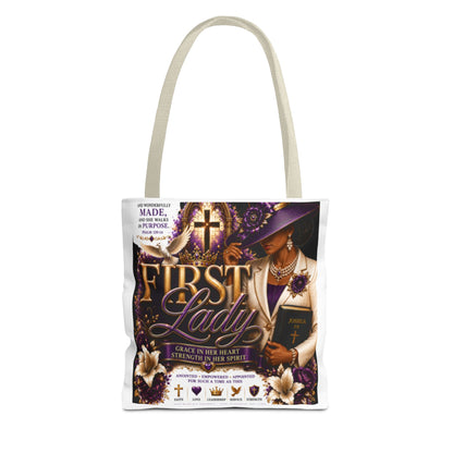 First Lady Christian Tote Bag – Faithful Grace Inspirational Church Purse