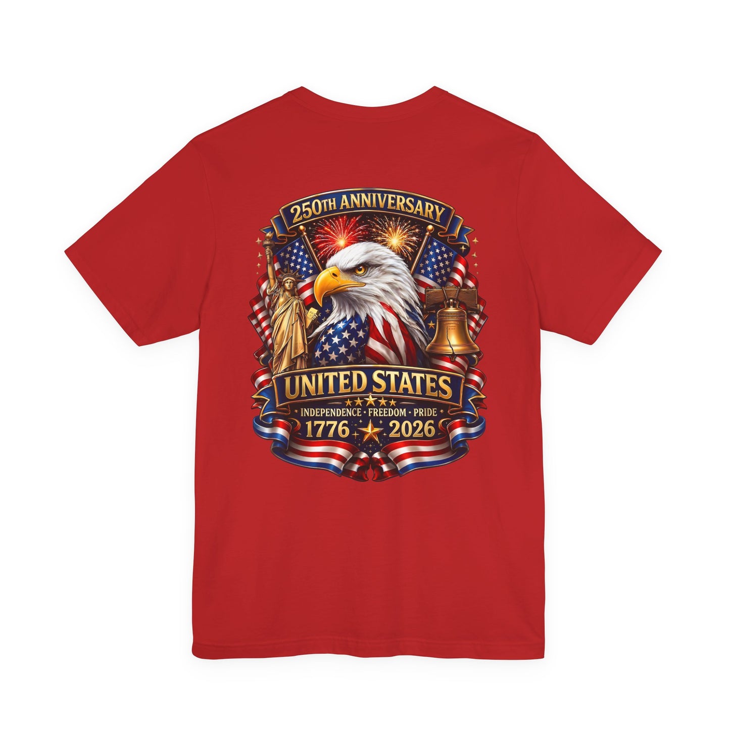 Independence 250th Eagle T-Shirt – United States 1776-2026 Centennial Graphic Tee