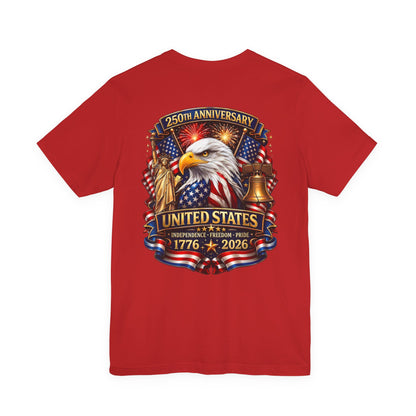 Independence 250th Eagle T-Shirt – United States 1776-2026 Centennial Graphic Tee