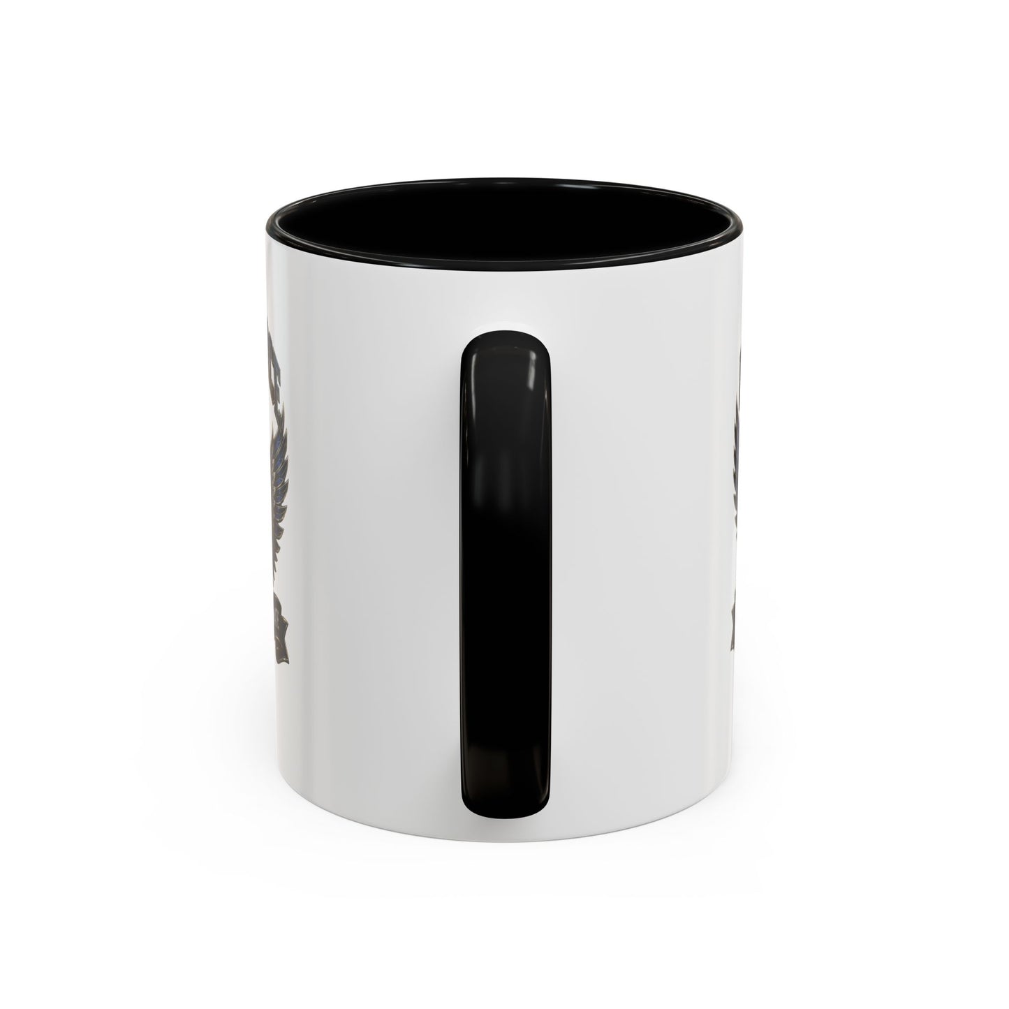 U.S. Air Force Emblem Accent Coffee Mug — Defend Protect Dominate (11/15oz)